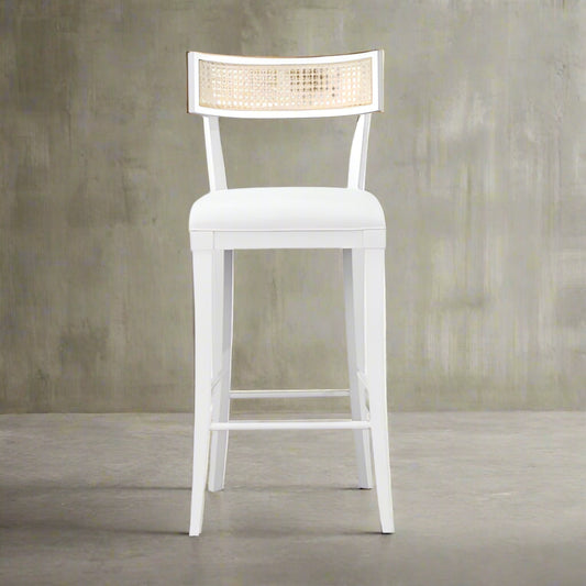 Klismos Cane Bar Stool Chair