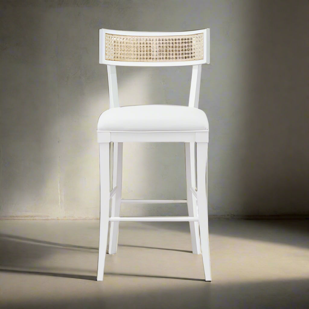 Klismos Cane Counter Stool Chair